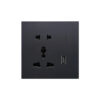 smart usb socket light plug smart light socket Black color